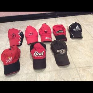 Lot of 8 Men’s NASCAR hats